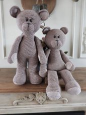 XXL Funny Bear Basic Taupe.   ( staand of zittend)